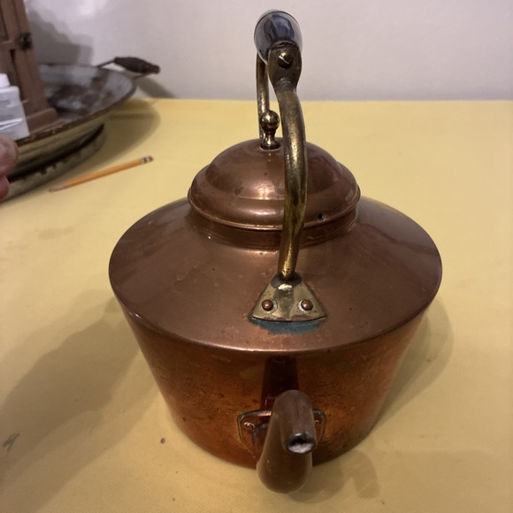 Taurus Made In Portugal Vintage Copper Tea Kettle - Picture 2 of 16